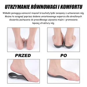 Wkładki do butów Half Arch Leg Corrector Instant Support