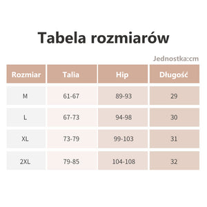 Spodnie kontrolujące brzuch z wysoką talią