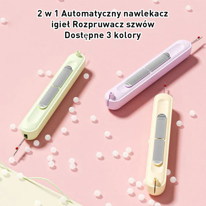 Narzędzie do nawlekania igły i szpuli 2 w 1