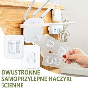 Dwustronne samoprzylepne haczyki ścienne