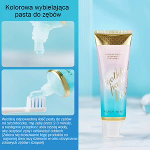 Kolorowa wybielająca pasta do zębów