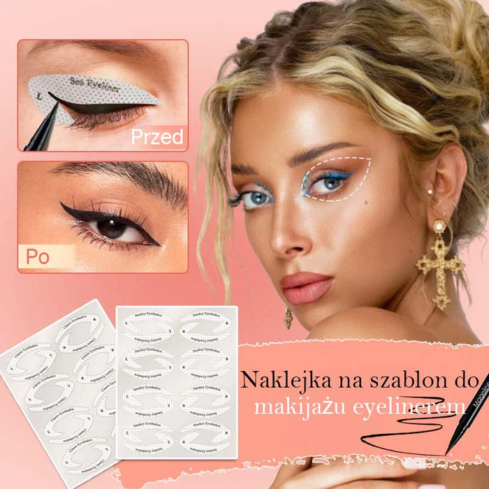 Szybki szablon do eyelinera i cieni do powiek