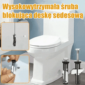 Zestaw śrub mocujących deskę sedesową o dużej wytrzymałości