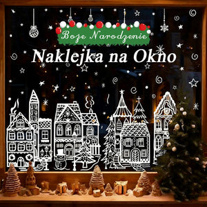 Dekoracje okienne na Boże Narodzenie