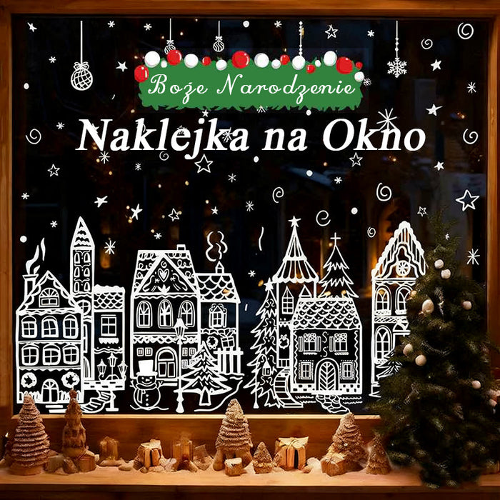 Dekoracje okienne na Boże Narodzenie