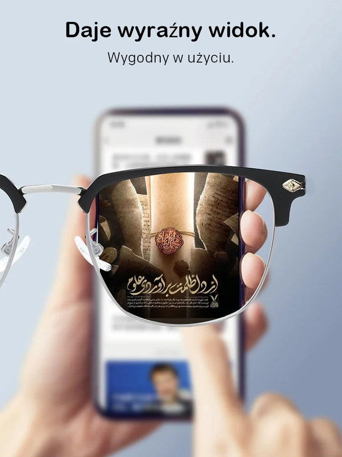 Okulary do czytania Smart Zoom z filtrem światła niebieskiego