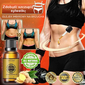 Naturalny olejek imbirowy do detoksu brzucha