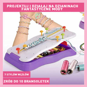 Zestaw do plecionki ręcznej z liną DIY