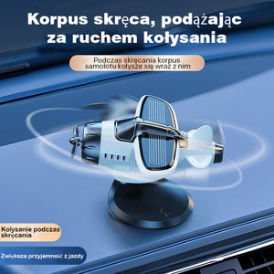 Ozdoba samochodowa w kształcie samolotu zasilana energią słoneczną