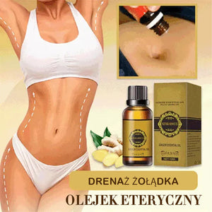 Naturalny olejek imbirowy do detoksu brzucha