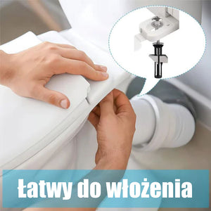Zestaw śrub mocujących deskę sedesową o dużej wytrzymałości