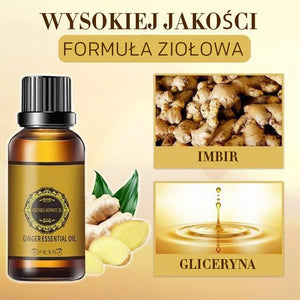 Naturalny olejek imbirowy do detoksu brzucha