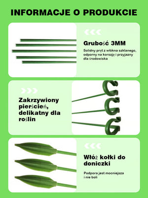 Wspornik zabezpieczający przed upadkiem dla roślin pnących