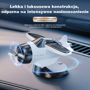 Ozdoba samochodowa w kształcie samolotu zasilana energią słoneczną
