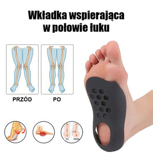 Wkładki do butów Half Arch Leg Corrector Instant Support