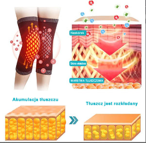 Samonagrzewające się wsparcie kolana Honeycomb Ionic Lymphatic Detox