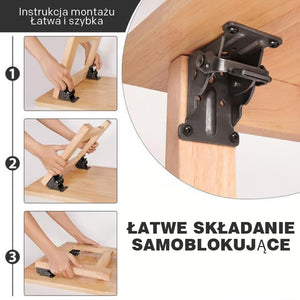 Zawias samoblokujący