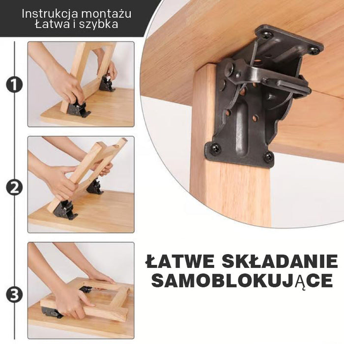 Zawias samoblokujący