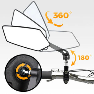 Lusterko wsteczne do roweru z możliwością obrotu i regulacji o 360°