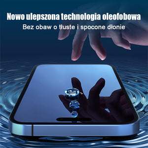 Do iPhone'a Pyłoszczelna i zapobiegająca pękaniu utwardzana folia + bezpyłowe narzędzie do folii