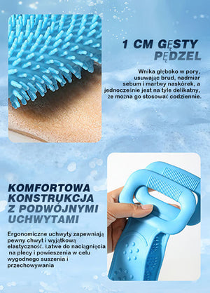Silikonowa szczotka do szorowania pasów kąpielowych