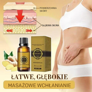 Naturalny olejek imbirowy do detoksu brzucha