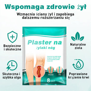 Plaster miejscowy na podniesione żyły