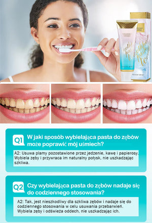 Kolorowa wybielająca pasta do zębów