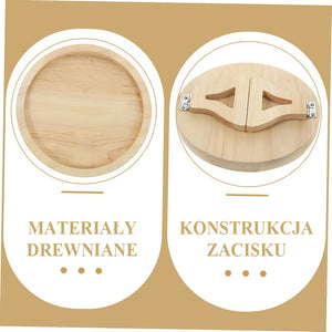 Drewniana tacka na podłokietnik sofy