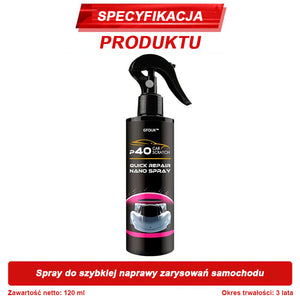 Nano spray do szybkiej naprawy zarysowań samochodowych