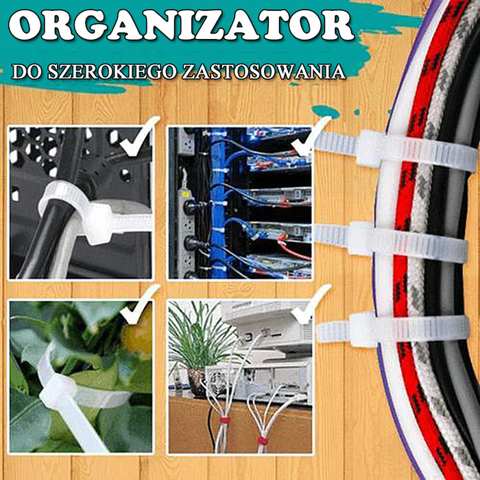 Opaski kablowe wielokrotnego użytku 100szt.