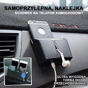 Samoprzylepny schowek na telefon samochodowy