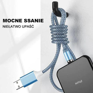 Magnetyczny kabel ładujący USB 3 w 1 z diodą LED