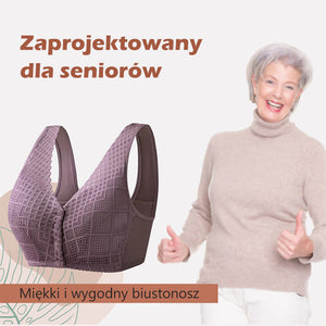 Biustonosz z koronkową pętlą z przodu