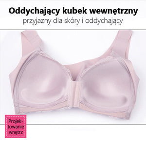 Oddychający biustonosz z zapięciem z przodu