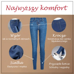 Legginsy damskie Slim Fit Stretch Jean