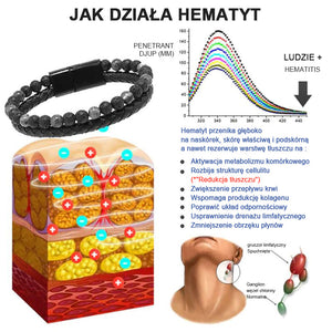 Perłowa bransoletka do terapii limfatycznej